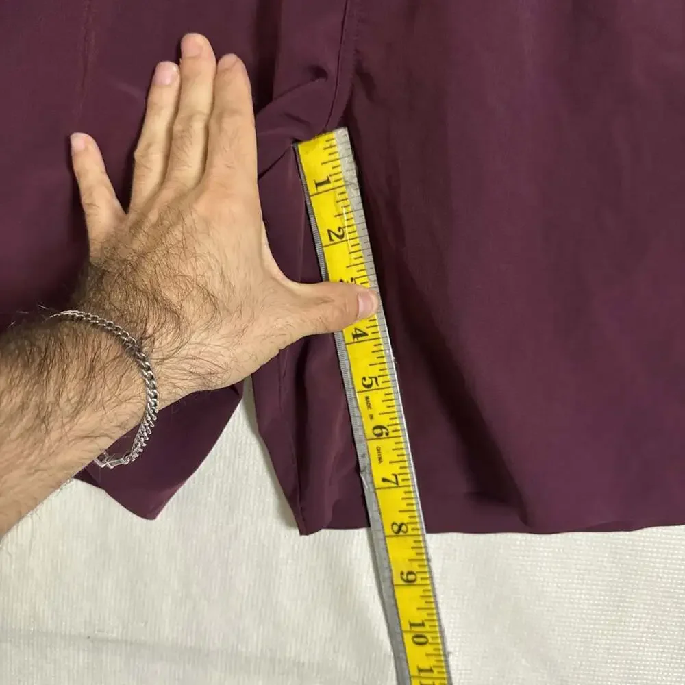 Ten Thousand Men’s Size Medium Solid Purple Maroon Linerless 7